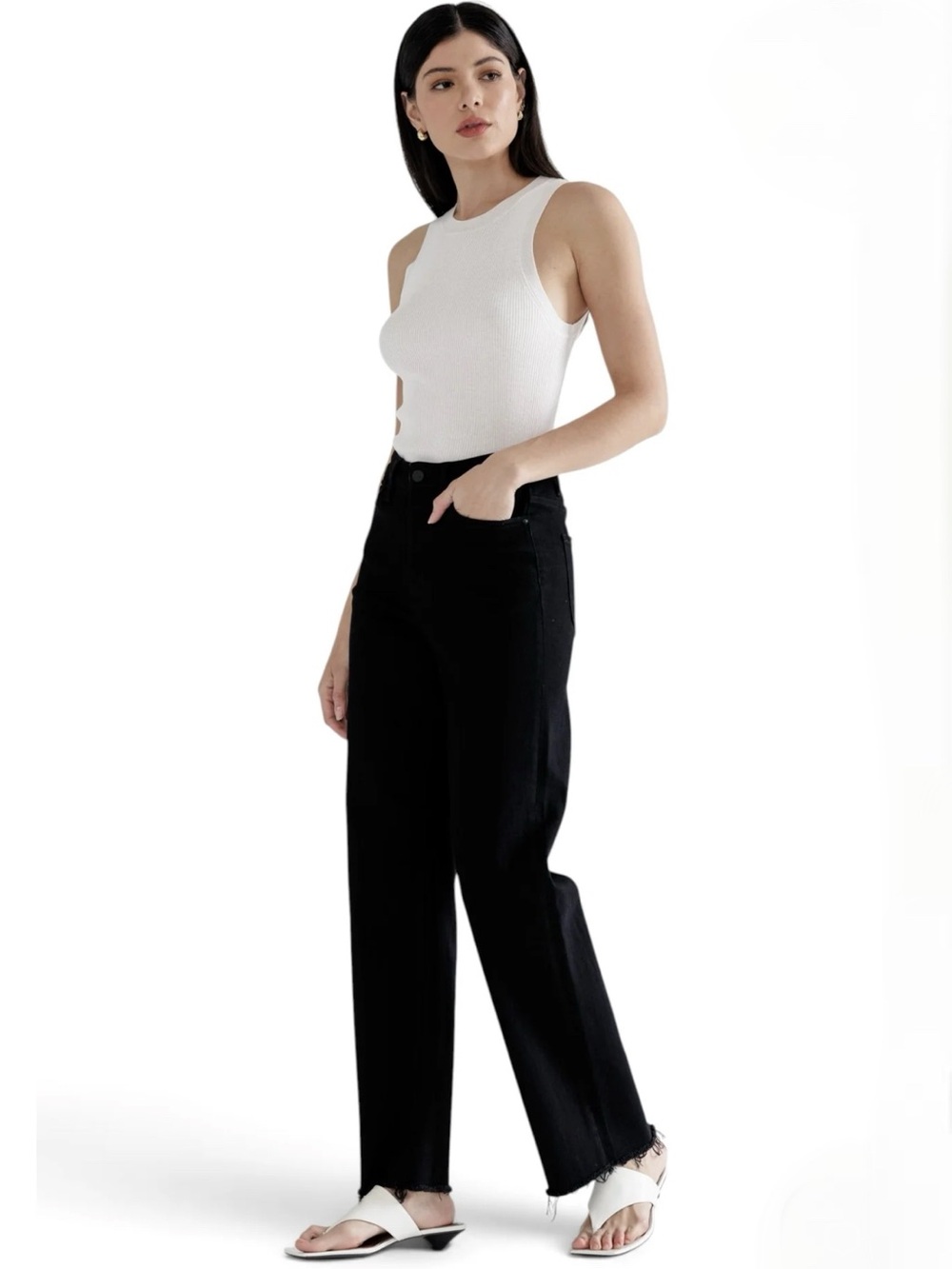 Mica high rise jeans black